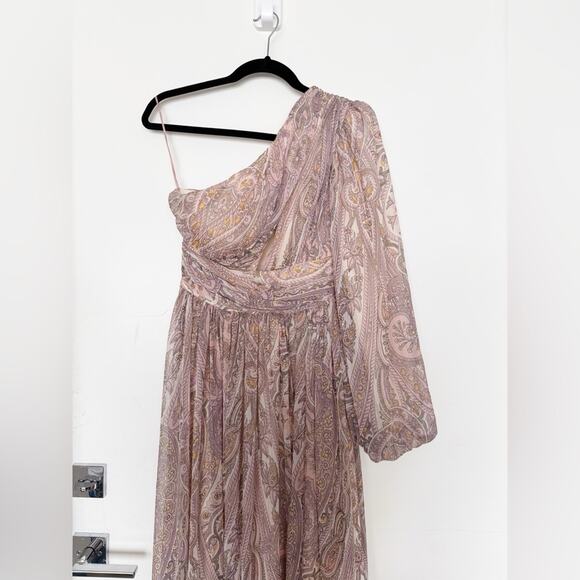 Line & Dot Gianni One Shoulder Maxi Dress Paisley Print - Picture 5 of 11